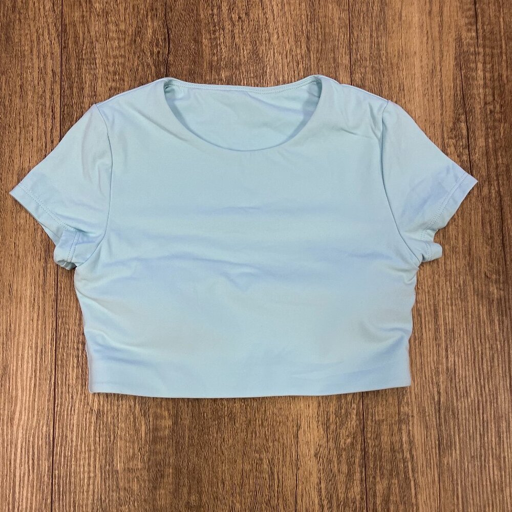 Crop t shirt - Light blue